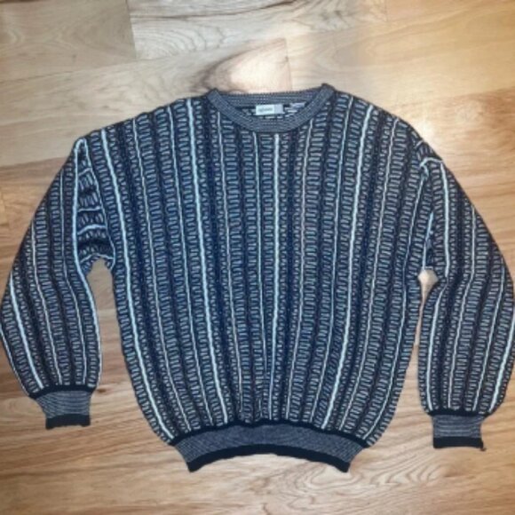VINTAGE 80’S CHUNKY CREWNECK SWEATER SIZE XL - Picture 1 of 12